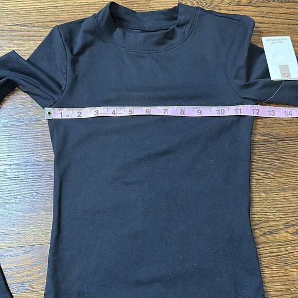 NWT Good American Black Long Sleeve Bodysuit - Size 0/XS - Picture 7 of 12